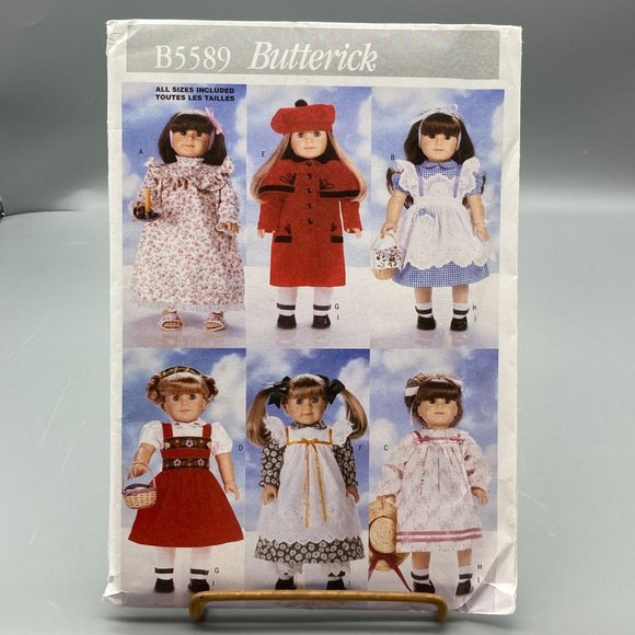 Butterick Other - UNCUT Craft Sewing PATTERN Butterick B5589 Doll Clothes 2010 One Size 18in